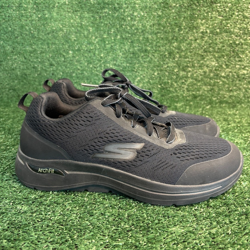 Skechers Go Walk Arch Fit Ultra Go Mesh Athletic Walking Sneaker Black Mens 8.5